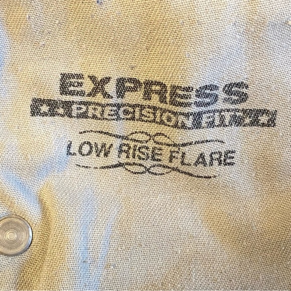 Vintage Y2K Express Precision Fit Low Rise Flare Jeans Size 9/10 Regular - Picture 8 of 13